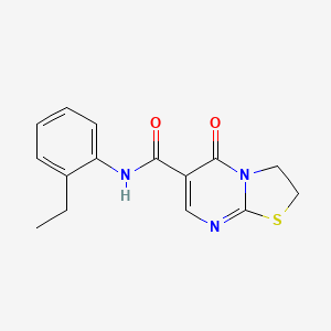 N-(2-ethylphenyl)-5-oxo-3,5-dihydro-2H-thiazolo[3,2-a]pyrimidine-6-carboxamide