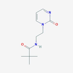 molecular formula C11H17N3O2 B2505230 N-(2-(2-oxopyrimidin-1(2H)-yl)ethyl)pivalamide CAS No. 2168854-14-4