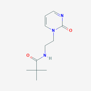 N-(2-(2-oxopyrimidin-1(2H)-yl)ethyl)pivalamide