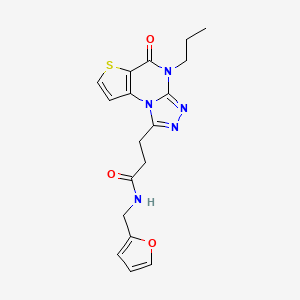 N-(2-furylmethyl)-3-(5-oxo-4-propyl-4,5-dihydrothieno[2,3-e][1,2,4]triazolo[4,3-a]pyrimidin-1-yl)propanamide