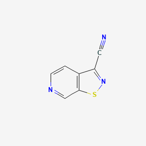 molecular formula C7H3N3S B2505240 [1,2]Thiazolo[5,4-c]pyridine-3-carbonitrile CAS No. 2114162-42-2
