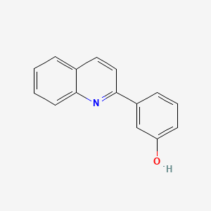 molecular formula C15H11NO B2505247 3-(quinolin-2-yl)phenol CAS No. 87741-93-3