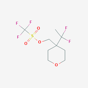 [4-(1,1-Difluoroethyl)oxan-4-yl]methyl trifluoromethanesulfonate