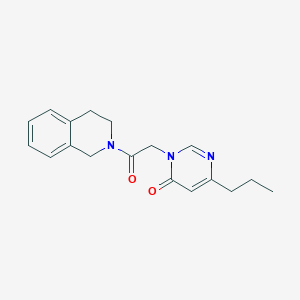 3-(2-(3,4-dihydroisoquinolin-2(1H)-yl)-2-oxoethyl)-6-propylpyrimidin-4(3H)-one
