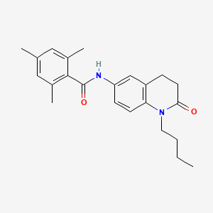 molecular formula C23H28N2O2 B2505253 N-(1-butyl-2-oxo-1,2,3,4-tetrahydroquinolin-6-yl)-2,4,6-trimethylbenzamide CAS No. 946221-00-7