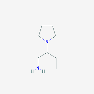 molecular formula C8H18N2 B2505254 2-(Pyrrolidin-1-yl)butan-1-amine CAS No. 953750-99-7