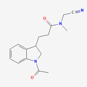 3-(1-Acetyl-2,3-dihydroindol-3-yl)-N-(cyanomethyl)-N-methylpropanamide