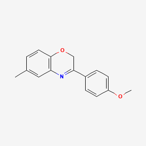 methyl 4-(6-methyl-2H-1,4-benzoxazin-3-yl)phenyl ether