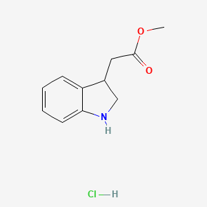 Methyl 2-(2,3-dihydro-1H-indol-3-yl)acetate;hydrochloride