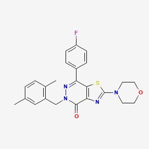 5-(2,5-dimethylbenzyl)-7-(4-fluorophenyl)-2-morpholinothiazolo[4,5-d]pyridazin-4(5H)-one