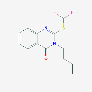 3-Butyl-2-[(difluoromethyl)sulfanyl]-3,4-dihydroquinazolin-4-one