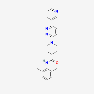 molecular formula C24H27N5O B2505339 N-间甲苯基-1-(6-(吡啶-3-基)哒嗪-3-基)哌啶-4-甲酰胺 CAS No. 1203179-22-9