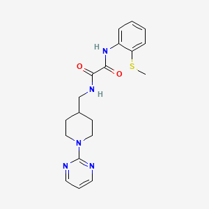N1-(2-(methylthio)phenyl)-N2-((1-(pyrimidin-2-yl)piperidin-4-yl)methyl)oxalamide