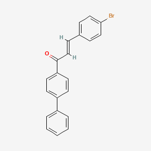 molecular formula C21H15BrO B2505347 (2E)-3-(4-Bromophenyl)-1-(4-phenylphenyl)prop-2-en-1-one CAS No. 343599-59-7