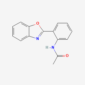 molecular formula C15H12N2O2 B2505365 N-[2-(1,3-苯并噁唑-2-基)苯基]乙酰胺 CAS No. 176693-70-2