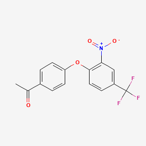B2505380 1-{4-[2-Nitro-4-(trifluoromethyl)phenoxy]phenyl}ethan-1-one CAS No. 903288-98-2