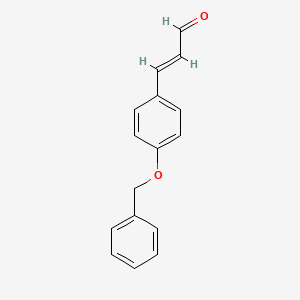 molecular formula C16H14O2 B2505385 3-[4-(Benzyloxy)phenyl]prop-2-enal CAS No. 84184-53-2