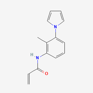 N-[2-methyl-3-(1H-pyrrol-1-yl)phenyl]prop-2-enamide