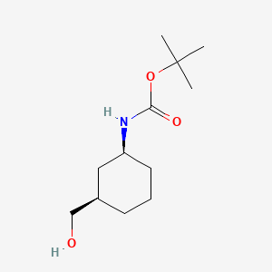 molecular formula C12H23NO3 B2505597 tert-Butyl ((1S,3R)-3-(hydroxymethyl)cyclohexyl)carbamate CAS No. 1932640-02-2