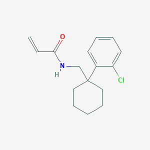 molecular formula C16H20ClNO B2505629 N-[[1-(2-Chlorophenyl)cyclohexyl]methyl]prop-2-enamide CAS No. 2361844-80-4