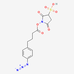 B2505660 Sulphosuccinimidyl 4-(4-azidophenyl)butyrate CAS No. 223572-55-2