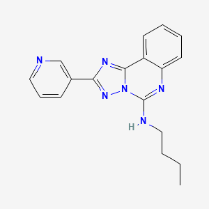 molecular formula C18H18N6 B2505678 N-Butyl-2-(pyridin-3-YL)-[1,2,4]triazolo[1,5-C]quinazolin-5-amine CAS No. 902908-85-4