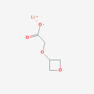 molecular formula C5H7LiO4 B2505703 Lithium 2-(oxetan-3-yloxy)acetate CAS No. 2260932-62-3