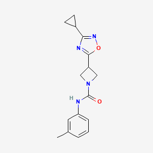 3-(3-cyclopropyl-1,2,4-oxadiazol-5-yl)-N-(m-tolyl)azetidine-1-carboxamide
