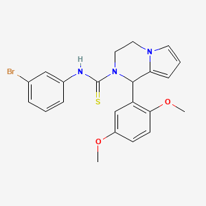 N-(3-bromophenyl)-1-(2,5-dimethoxyphenyl)-3,4-dihydropyrrolo[1,2-a]pyrazine-2(1H)-carbothioamide