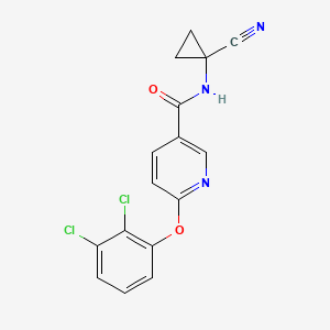 N-(1-cyanocyclopropyl)-6-(2,3-dichlorophenoxy)pyridine-3-carboxamide