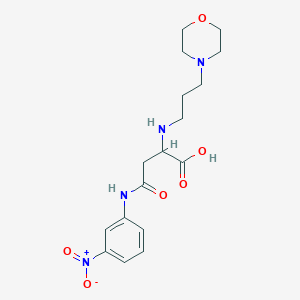 2-((3-Morpholinopropyl)amino)-4-((3-nitrophenyl)amino)-4-oxobutanoic acid