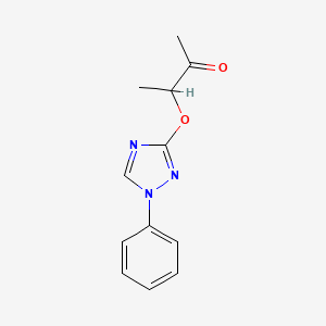 3-[(1-phenyl-1H-1,2,4-triazol-3-yl)oxy]-2-butanone