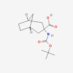 (1S,5R)-3-[(2-Methylpropan-2-yl)oxycarbonylamino]bicyclo[3.2.1]octane-3-carboxylic acid