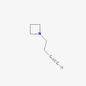 molecular formula C7H11N B2505767 1-But-3-ynylazetidine CAS No. 1849381-01-6