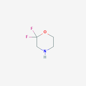 molecular formula C4H7F2NO B2505799 2,2-Difluoromorpholine CAS No. 1263180-85-3