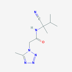 molecular formula C10H16N6O B2505802 N-(1-cyano-1,2-dimethylpropyl)-2-(5-methyl-1H-1,2,3,4-tetrazol-1-yl)acetamide CAS No. 1797604-95-5