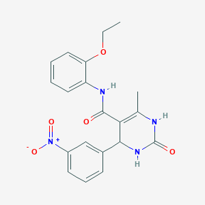 N-(2-ethoxyphenyl)-6-methyl-4-(3-nitrophenyl)-2-oxo-1,2,3,4-tetrahydropyrimidine-5-carboxamide