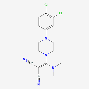 2-[[4-(3,4-Dichlorophenyl)piperazino](dimethylamino)methylene]malononitrile