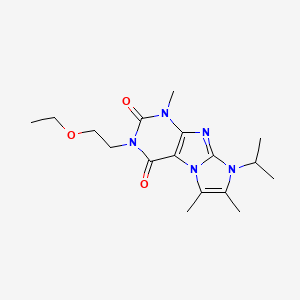 2-(2-Ethoxyethyl)-4,7,8-trimethyl-6-propan-2-ylpurino[7,8-a]imidazole-1,3-dione