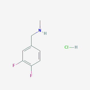 1-(3,4-Difluorophenyl)-N-methylmethanamine HCl