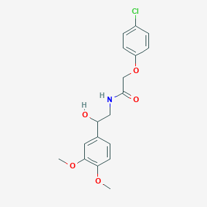 2-(4-chlorophenoxy)-N-(2-(3,4-dimethoxyphenyl)-2-hydroxyethyl)acetamide