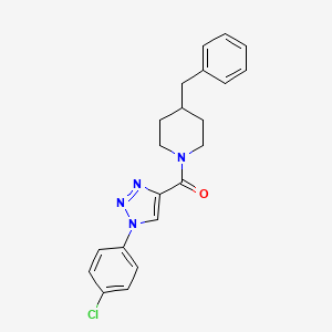 (4-benzylpiperidin-1-yl)(1-(4-chlorophenyl)-1H-1,2,3-triazol-4-yl)methanone