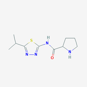 N-[5-(propan-2-yl)-1,3,4-thiadiazol-2-yl]prolinamide