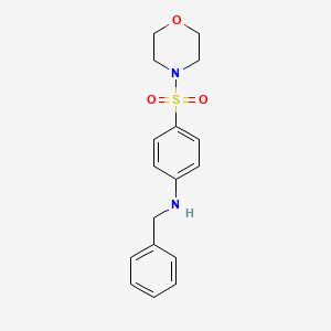 molecular formula C17H20N2O3S B2505864 N-benzyl-4-(morpholine-4-sulfonyl)aniline CAS No. 648408-19-9