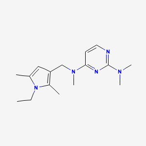 N4-[(1-ethyl-2,5-dimethyl-1H-pyrrol-3-yl)methyl]-N2,N2,N4-trimethylpyrimidine-2,4-diamine