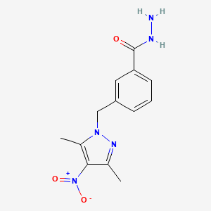3-(3,5-Dimethyl-4-nitro-pyrazol-1-ylmethyl)-benzoic acid hydrazide