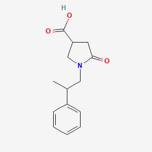 5-Oxo-1-(2-phenylpropyl)pyrrolidine-3-carboxylic acid