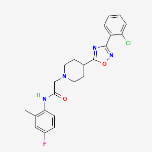 (2E)-3-(2-furyl)-N-(4-{[5-(2-methylphenyl)-1,3,4-oxadiazol-2-yl]methoxy}phenyl)acrylamide
