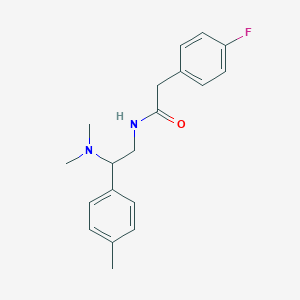 N-(2-(dimethylamino)-2-(p-tolyl)ethyl)-2-(4-fluorophenyl)acetamide