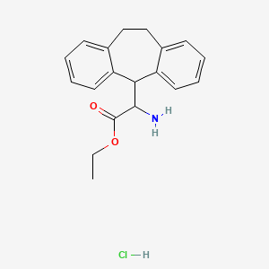 Ethyl 2-amino-2-(10,11-dihydro-5H-dibenzo[a,d][7]annulen-5-yl)acetate hydrochloride